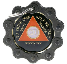 Load image into Gallery viewer, Bike Chain Sobriety Chip Holder
