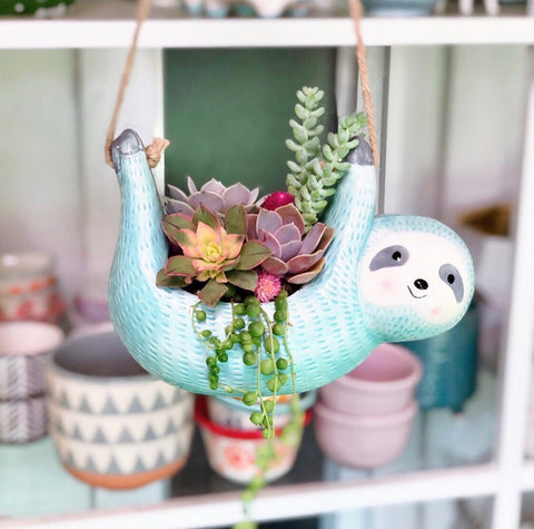 Hanging Sloth Planter