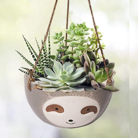 Hanging Sloth Planter