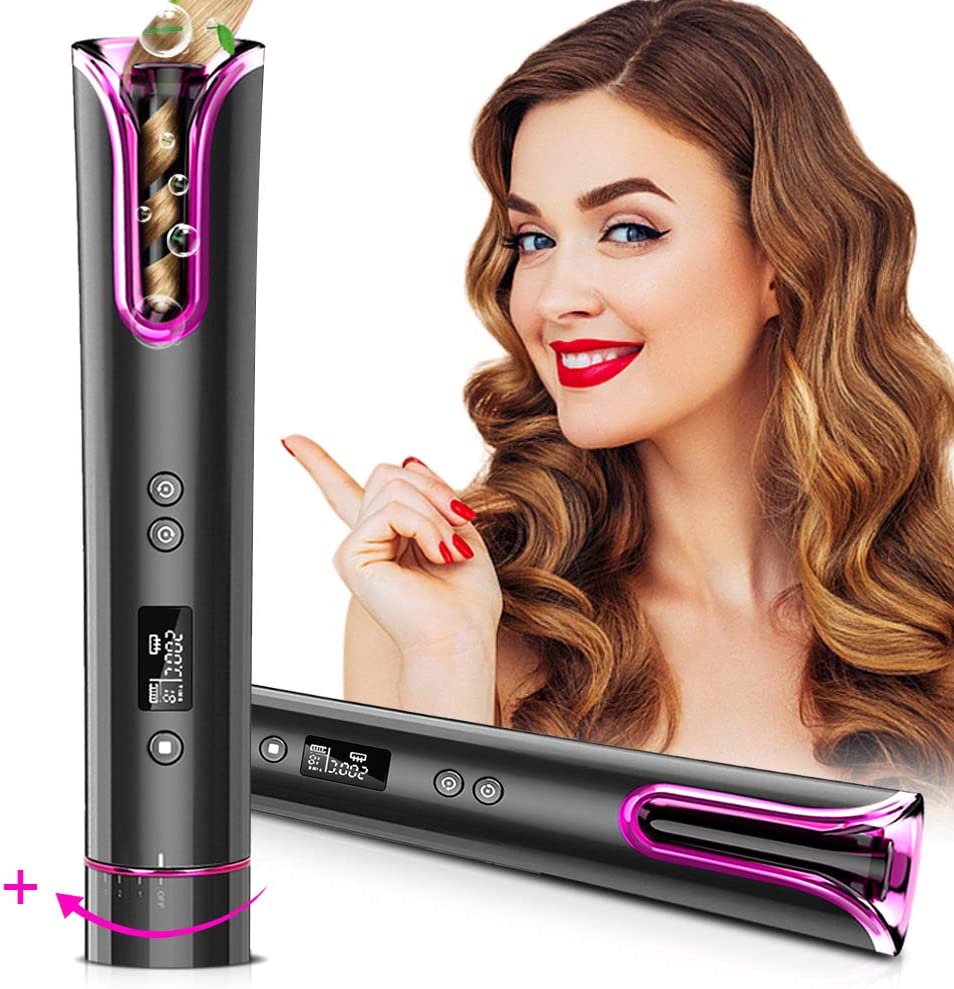 portable cordless curling iron