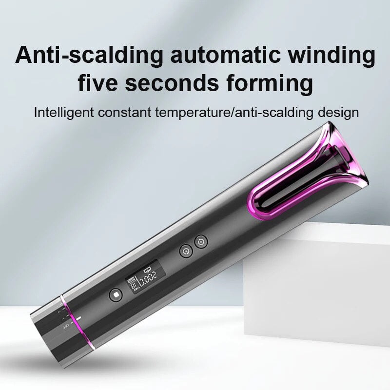 portable cordless curling iron