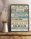 To My Dad You Are My Eternal - Best Gift For Father Day - Canvas Prints, Matte Canvas, Wall Art