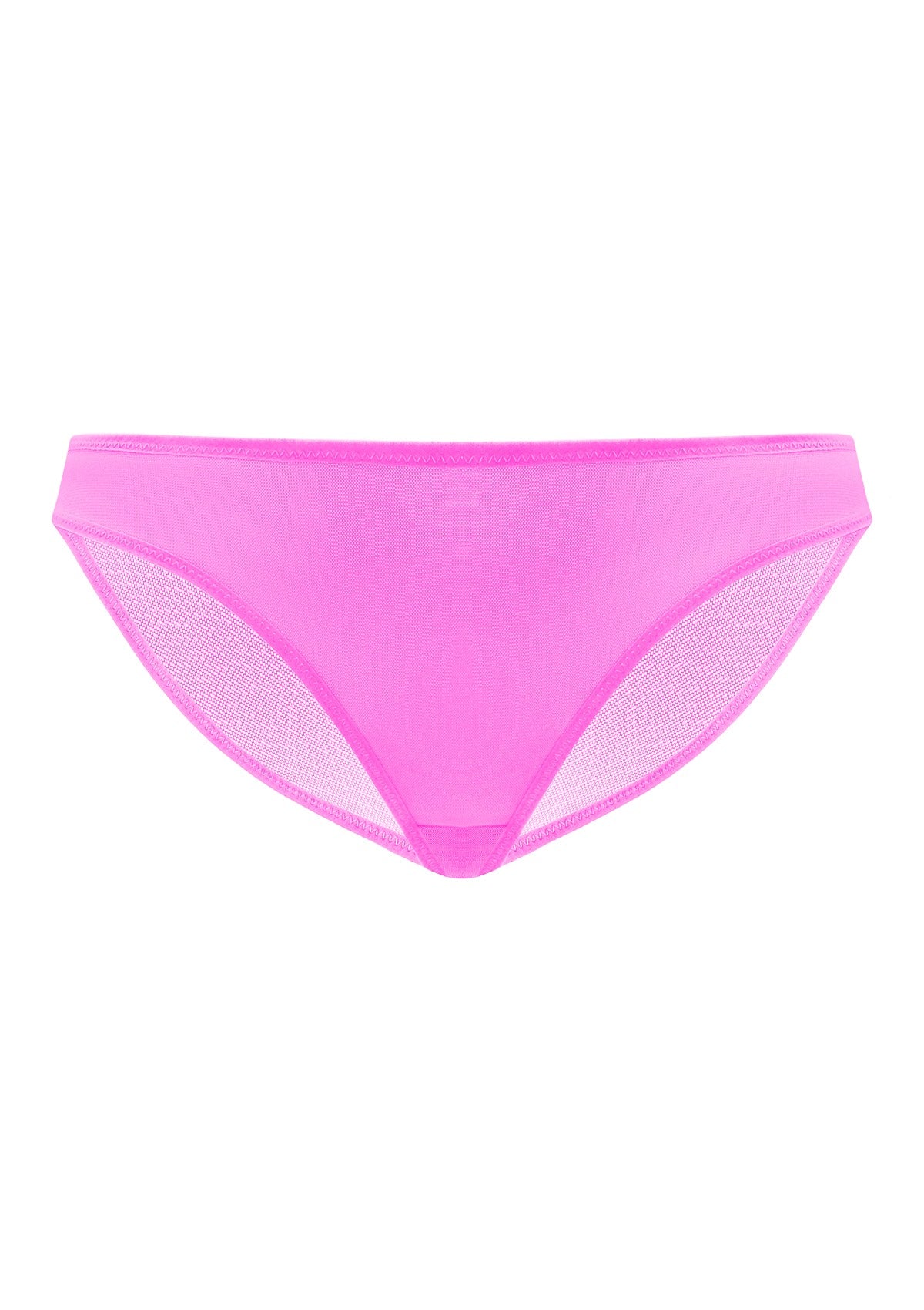 HSIA Billie Smooth Sheer Mesh Lightweight Soft Comfy Bikini Underwear - L / Black