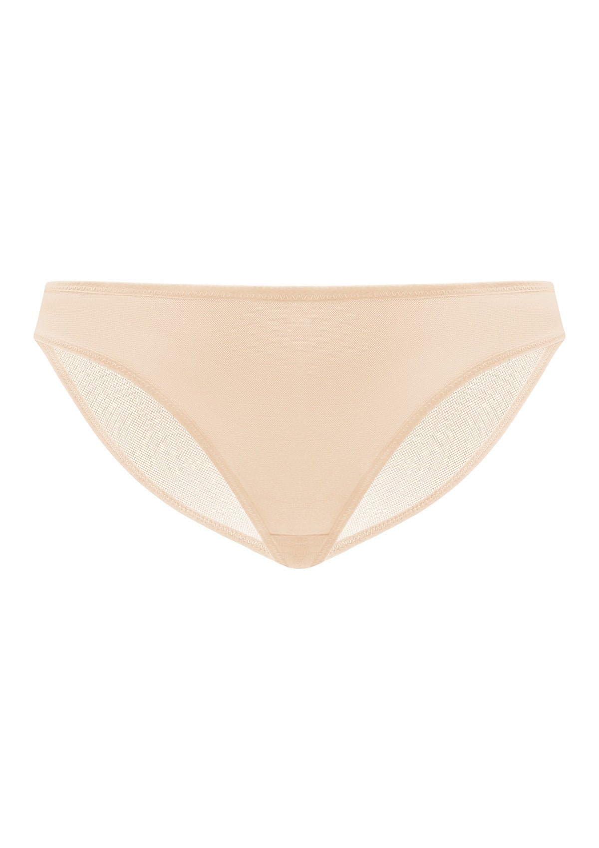 HSIA Billie Smooth Sheer Mesh Lightweight Soft Comfy Bikini Underwear - M / Black