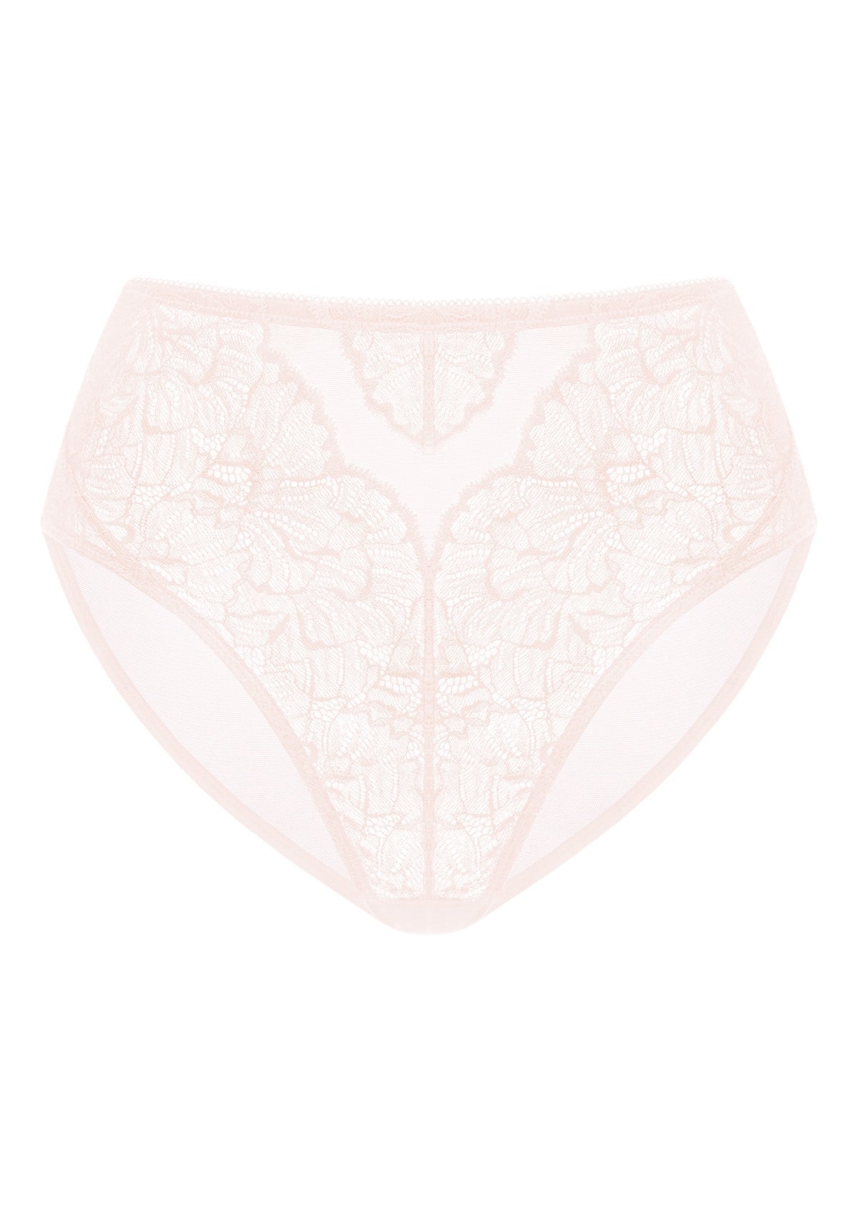 HSIA Blossom High-Rise Floral Lacy Panty-Comfort In Style - M / Dark Pink