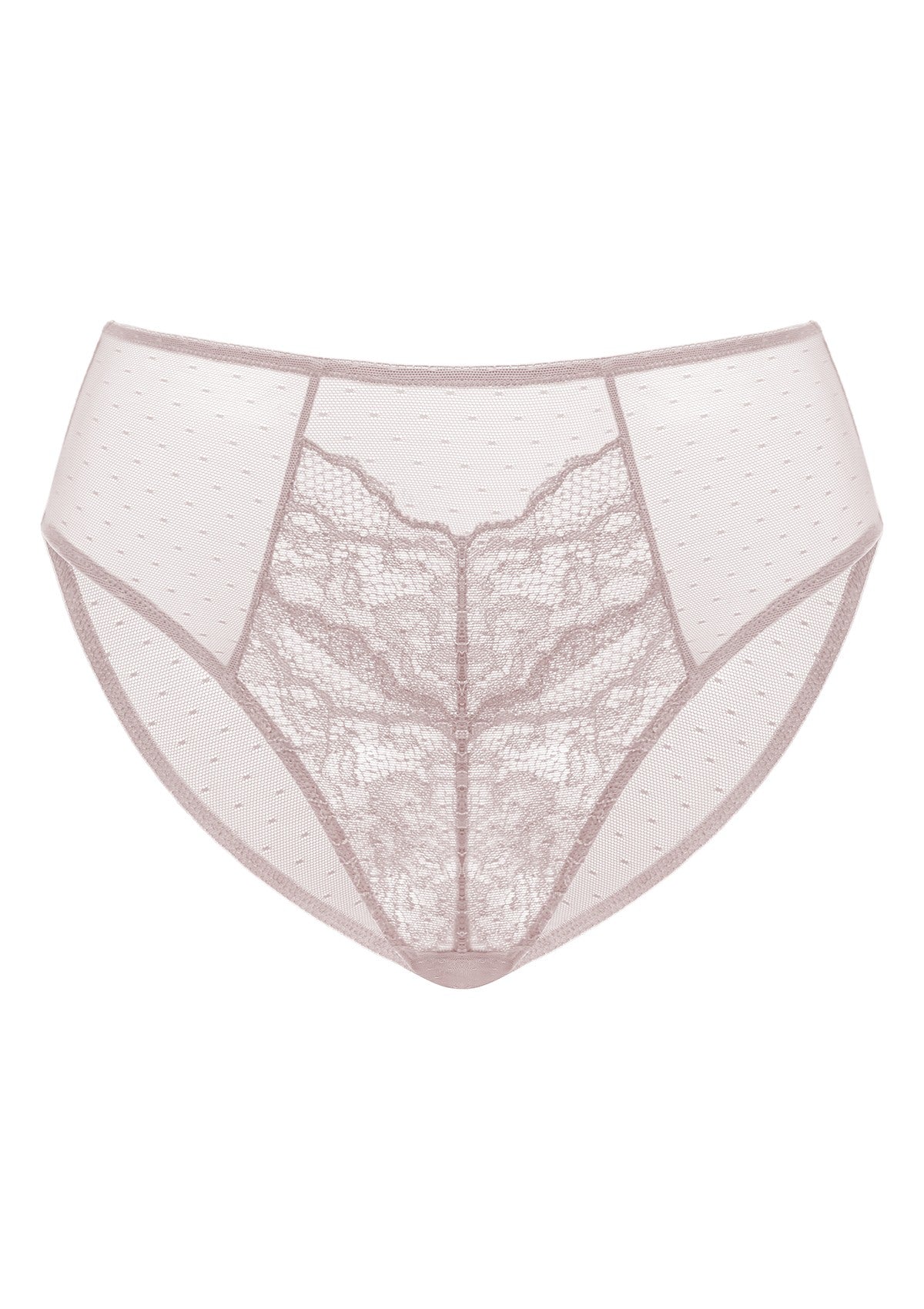 HSIA Enchante High-Rise Floral Lacy Panty-Comfort In Style - L / Dark Pink