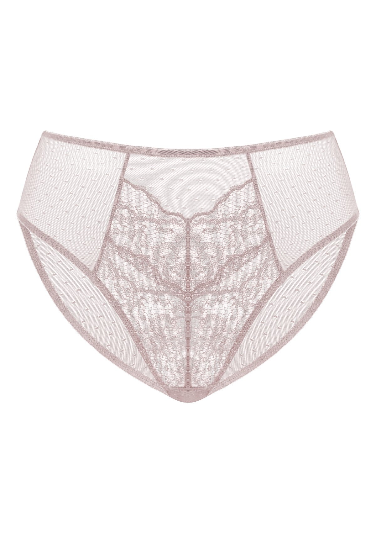 HSIA Enchante High-Rise Floral Lacy Panty-Comfort In Style - M / Dark Pink