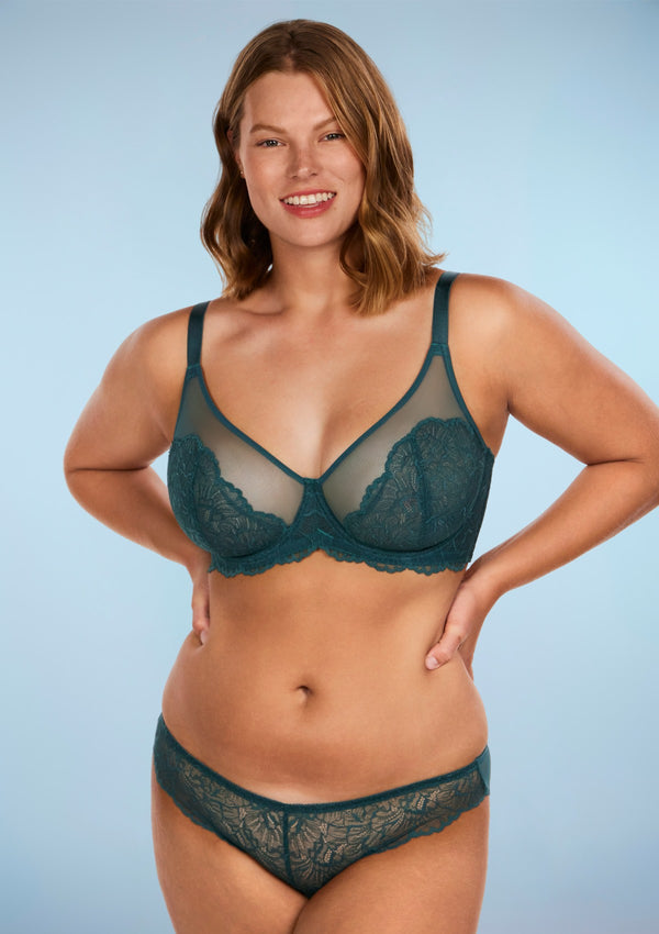 HSIA Blossom Lace Bra and Underwear Sets: Comfortable Plus Size Bra