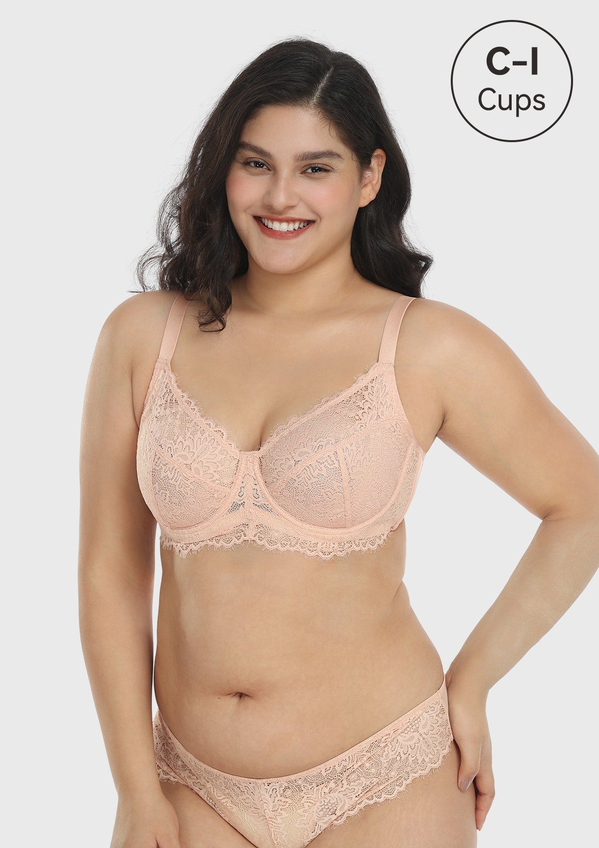 HSIA Pink Sunflower Lace Underwire Bra  - Purple / 38 / D