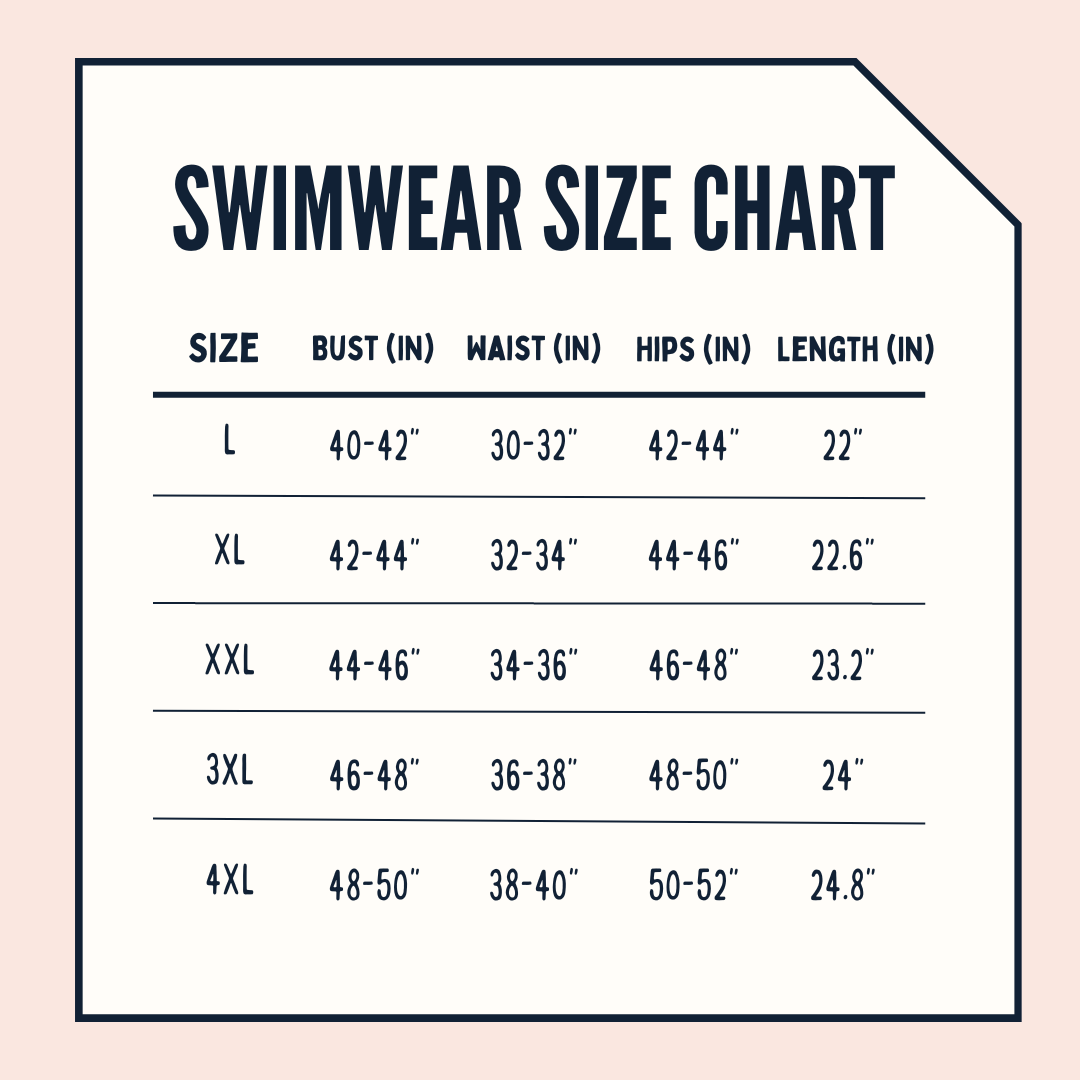 V-Neck Chain Trim One-Piece Swimwear - Aqua Breeze / 3XL