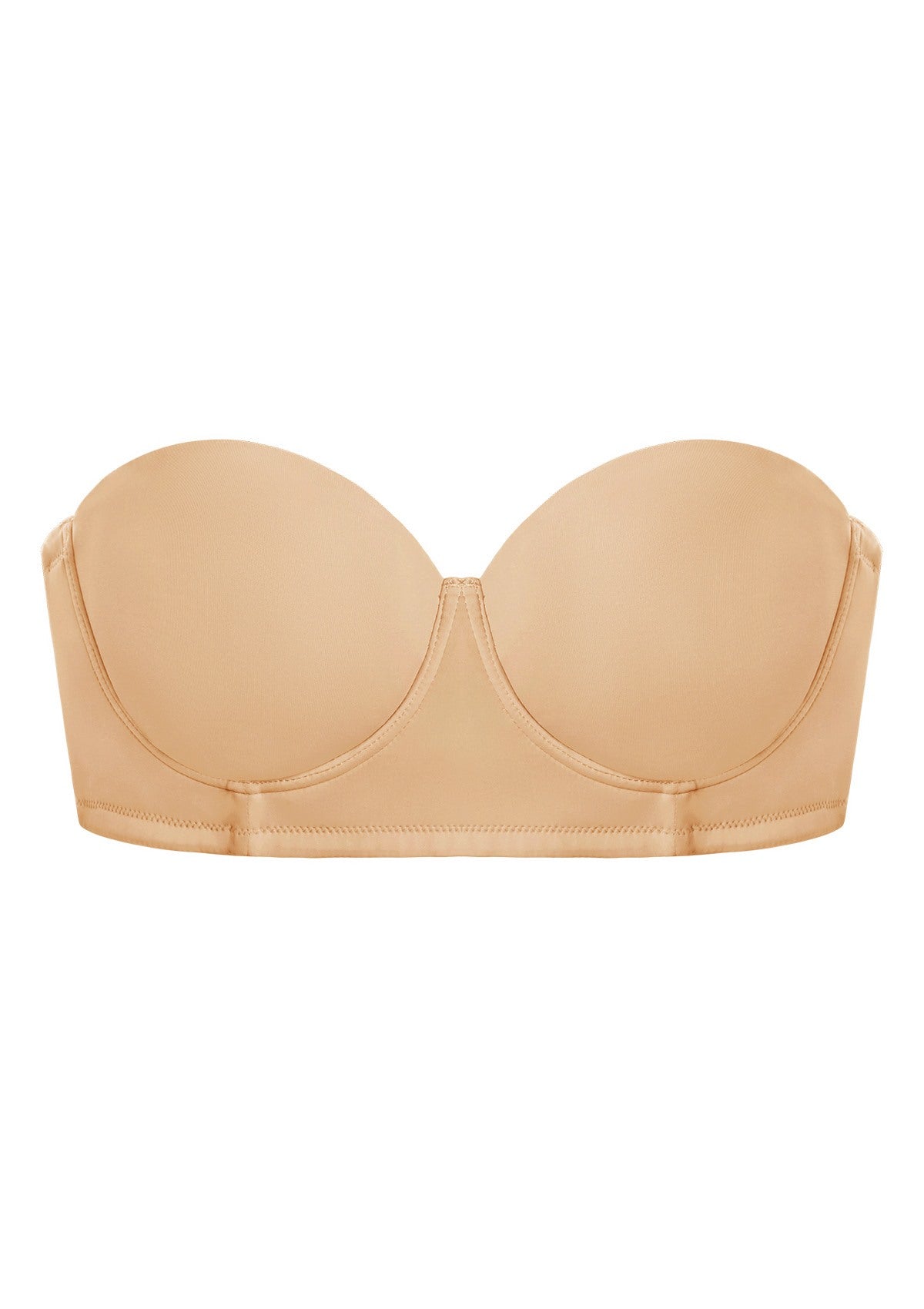 HSIA Margaret Molded Convertible Multiway Classic Strapless Bra - Beige / 36 / D