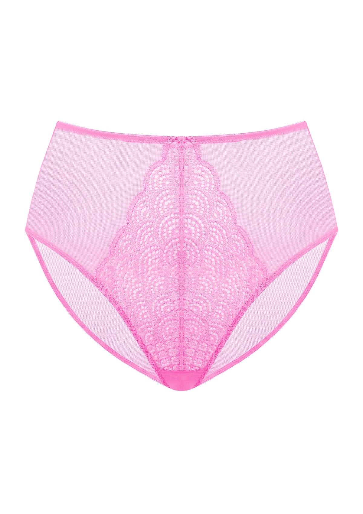 HSIA Spring Romance High-Rise Floral Lacy Panty-Comfort In Style - M / Pink