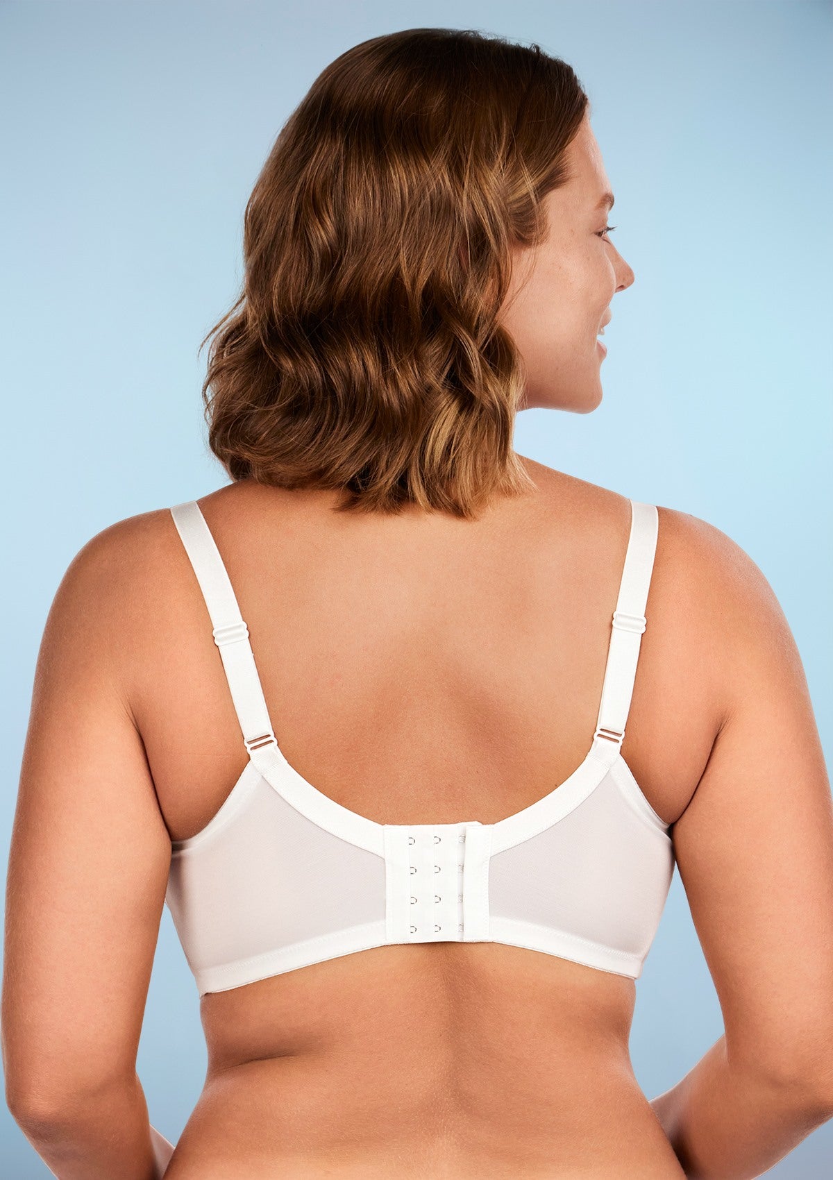 HSIA Pretty In Petals See-Through Lace Bra: Posture Support Bra - White / 40 / H