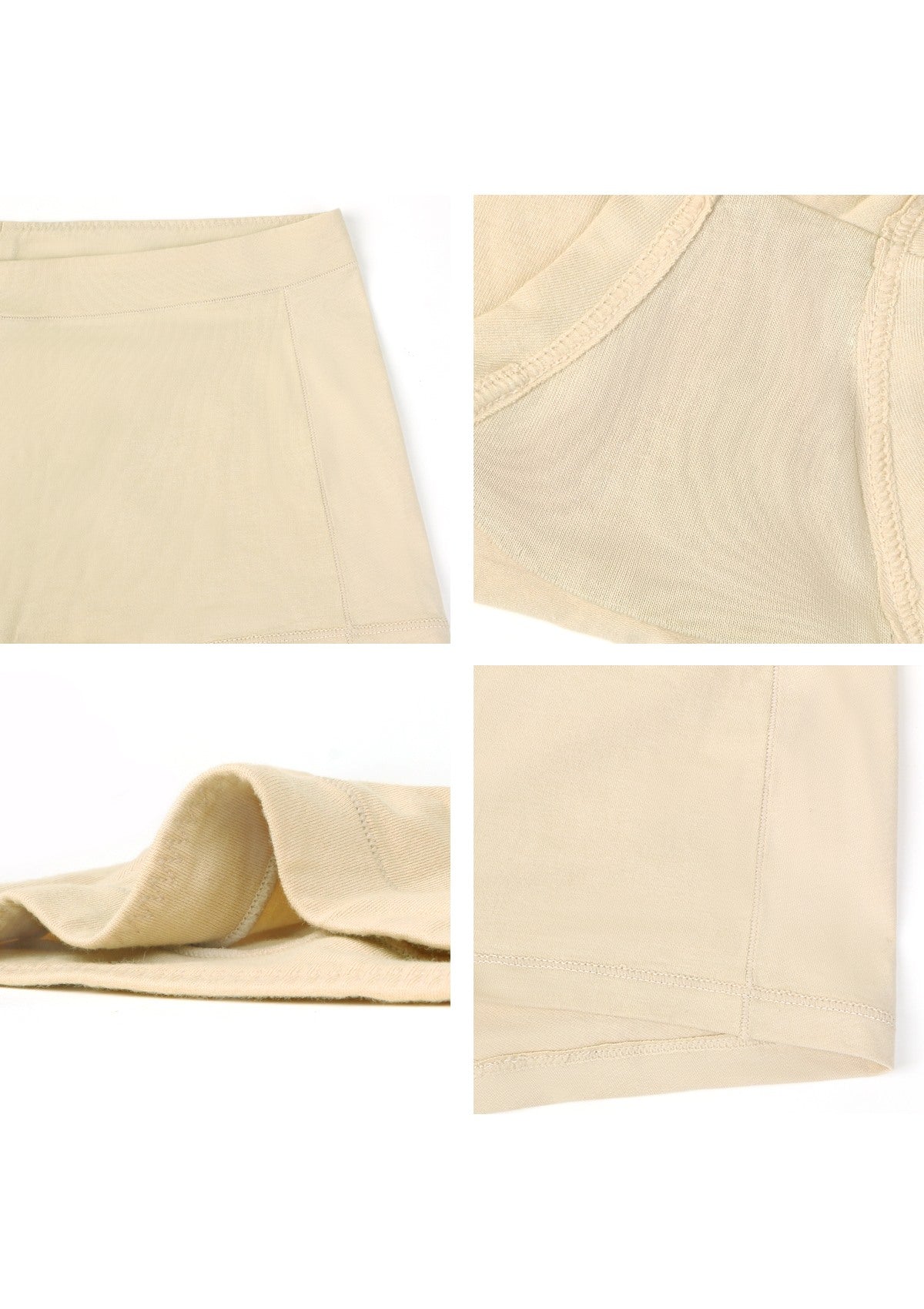 All-Day Comfort Mid-Rise Cotton Boyshorts Underwear 3 Pack - M / Black+White+Beige