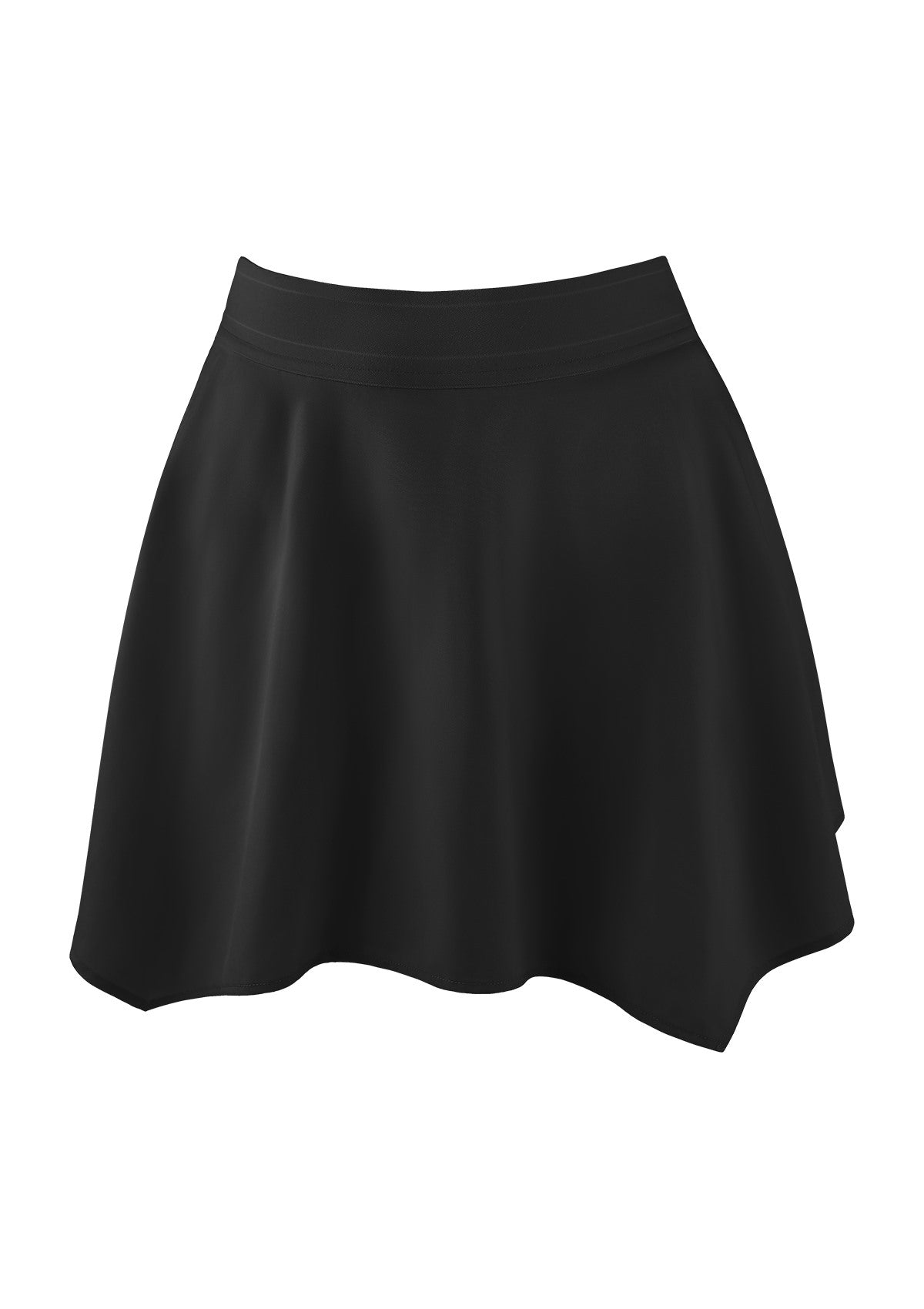 Speed Race High-Rise Sports Tennis Skirt - Black / XL