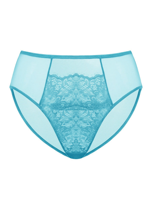 HSIA Sunflower Exquisite Horizon Blue Lace Bikini Underwear - XXXL / Bikini / Horizon Blue