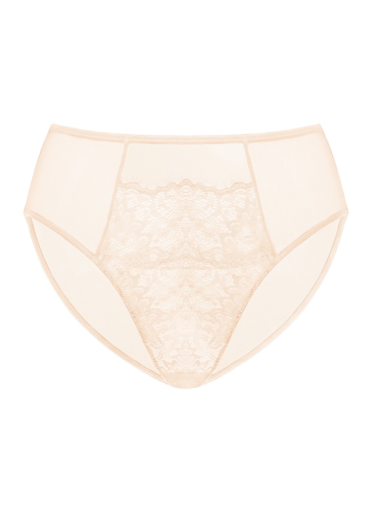 HSIA Spring Romance High-Rise Floral Lacy Panty-Comfort In Style - L / White