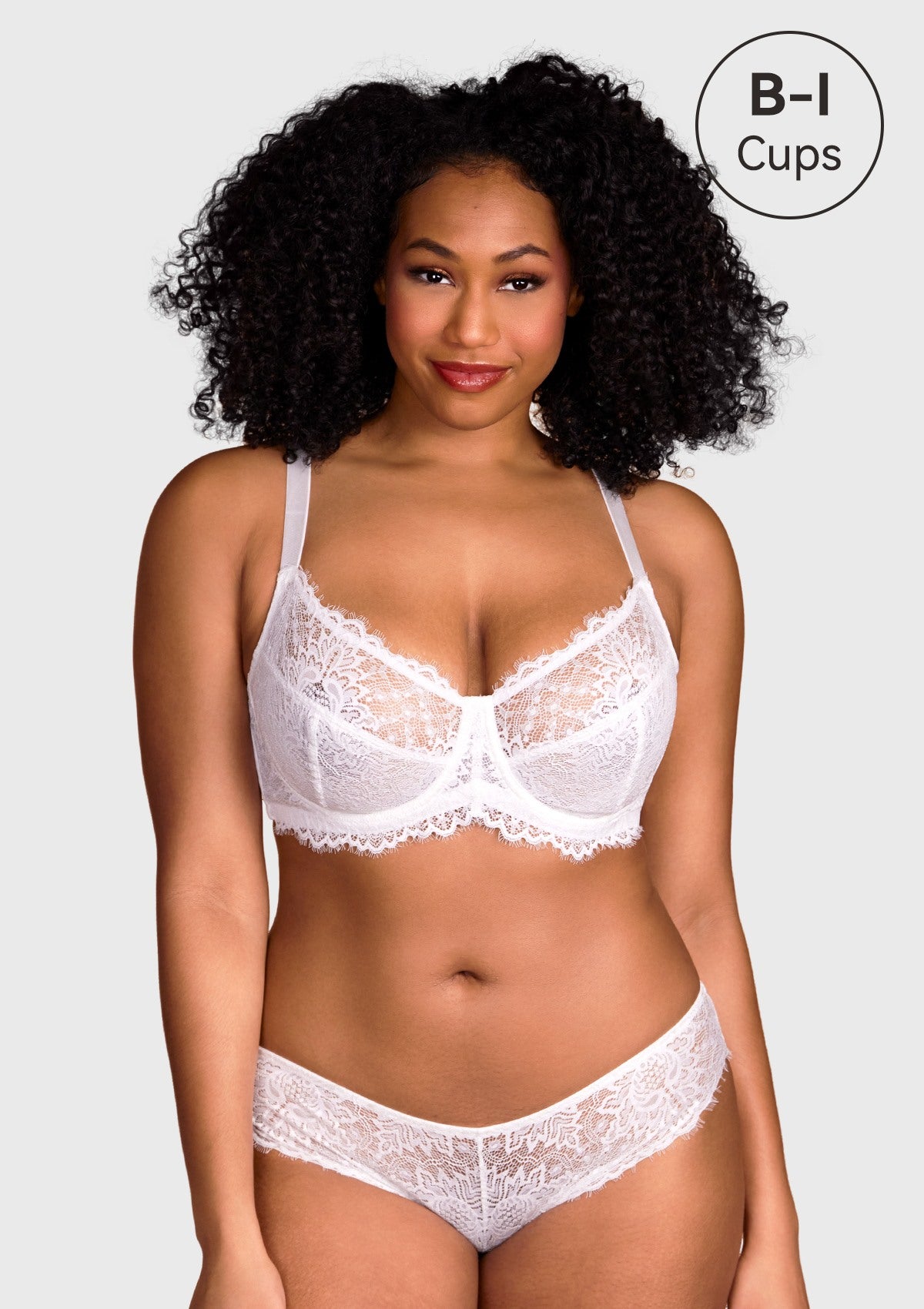 HSIA Sunflower Beautiful Bra: Full Figure Bra With Side Boob Support - White / 36 / C