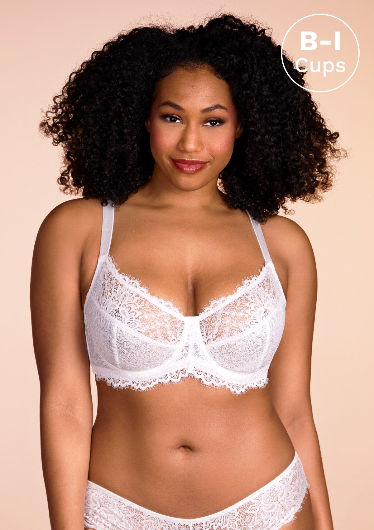 HSIA Sunflower Beautiful Bra: Full Figure Bra With Side Boob Support - White / 46 / D