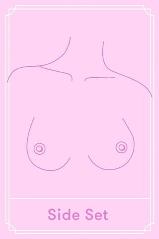 Side set breast shape