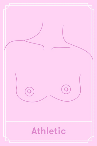 Athletic breast shape