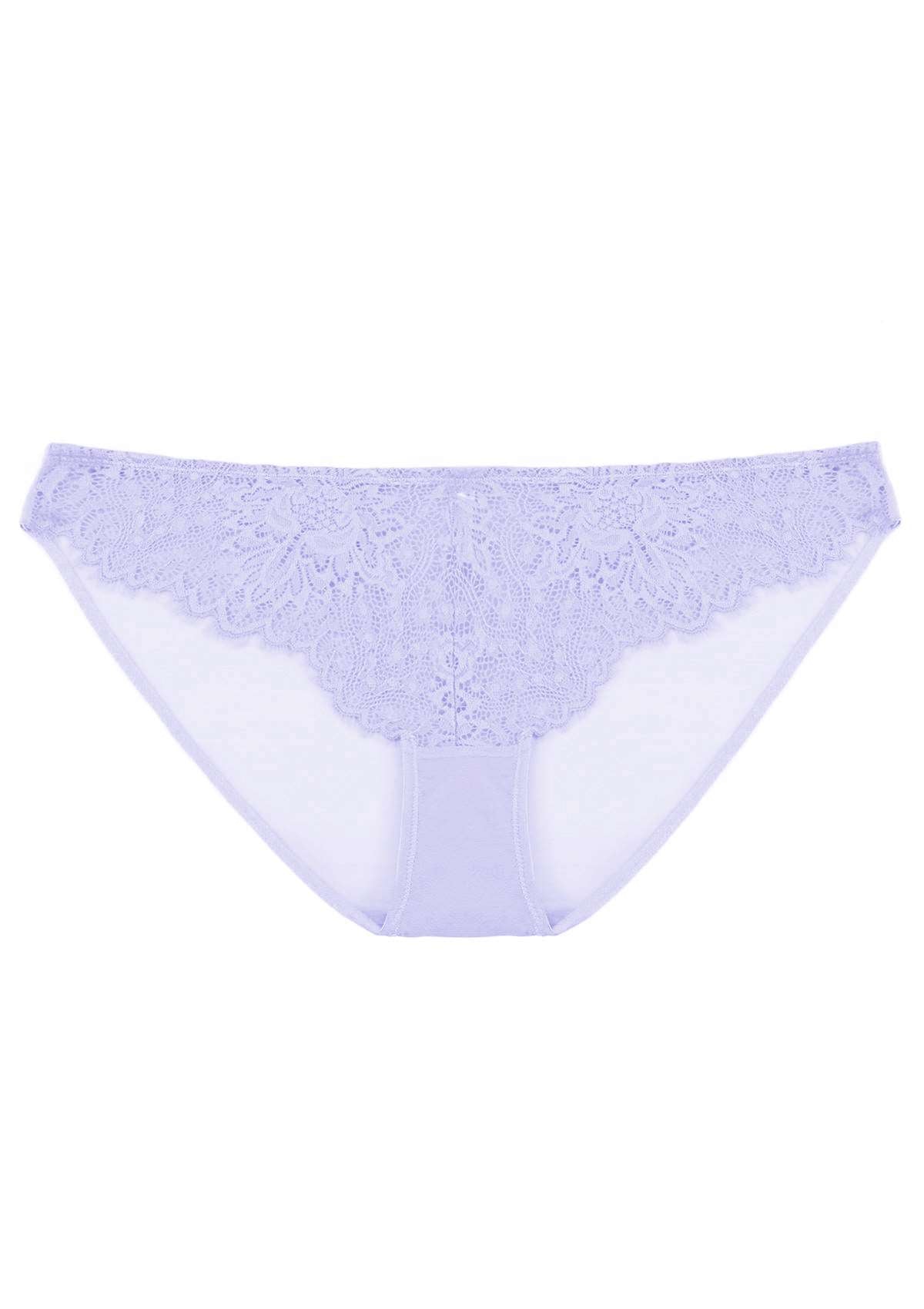 HSIA Sunflower Exquisite Purple Lace Bikini Underwear - M / Purple
