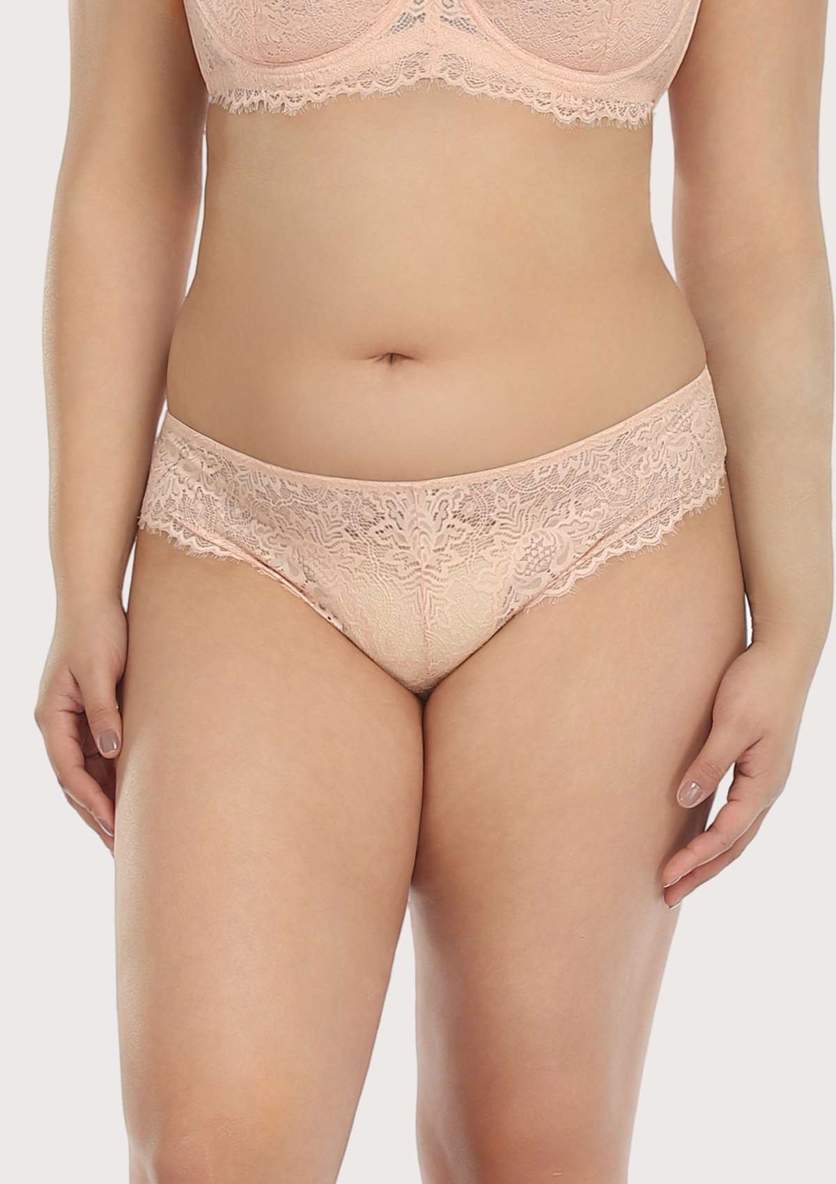 HSIA Sunflower Exquisite Pink Lace Bikini Underwear - XXXL / High-Rise Brief / Pink