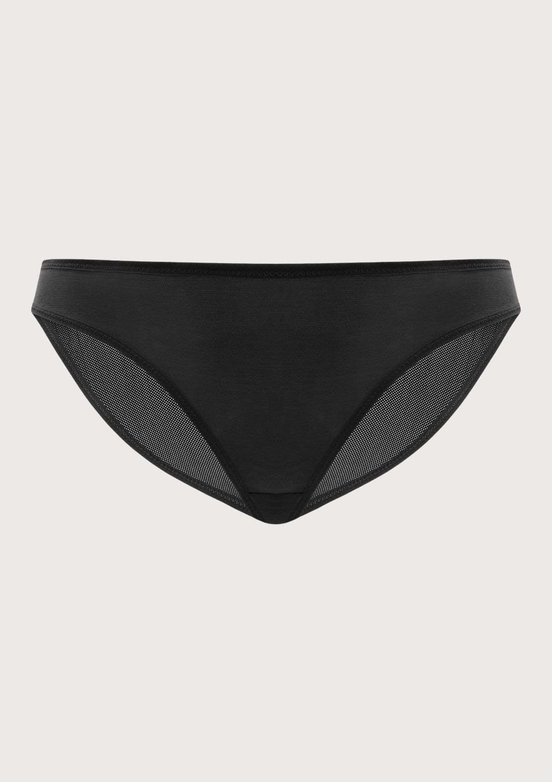 Billie Smooth Black Sheer Mesh Bikini Underwear – HSIA