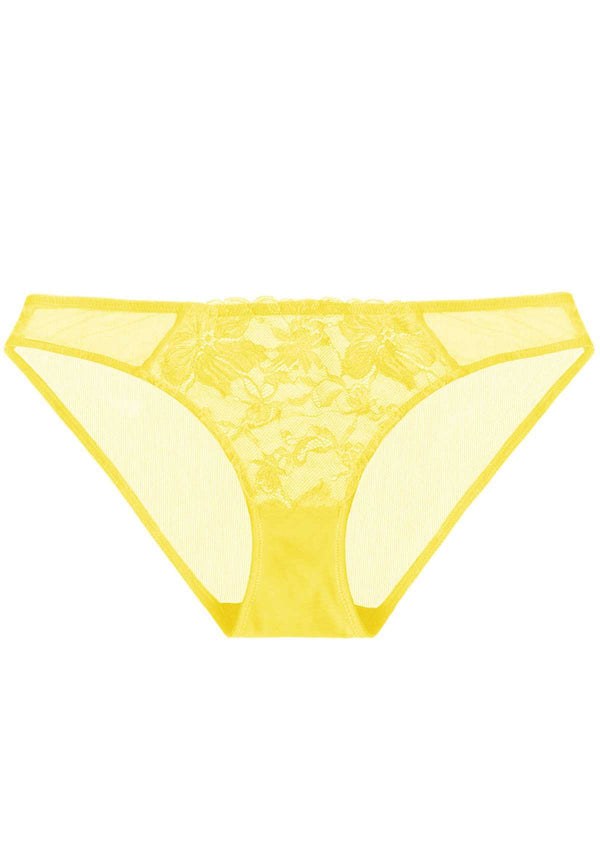 HSIA Breathable Sexy Feminine Lace Mesh Bikini Underwear - M / Light Coral