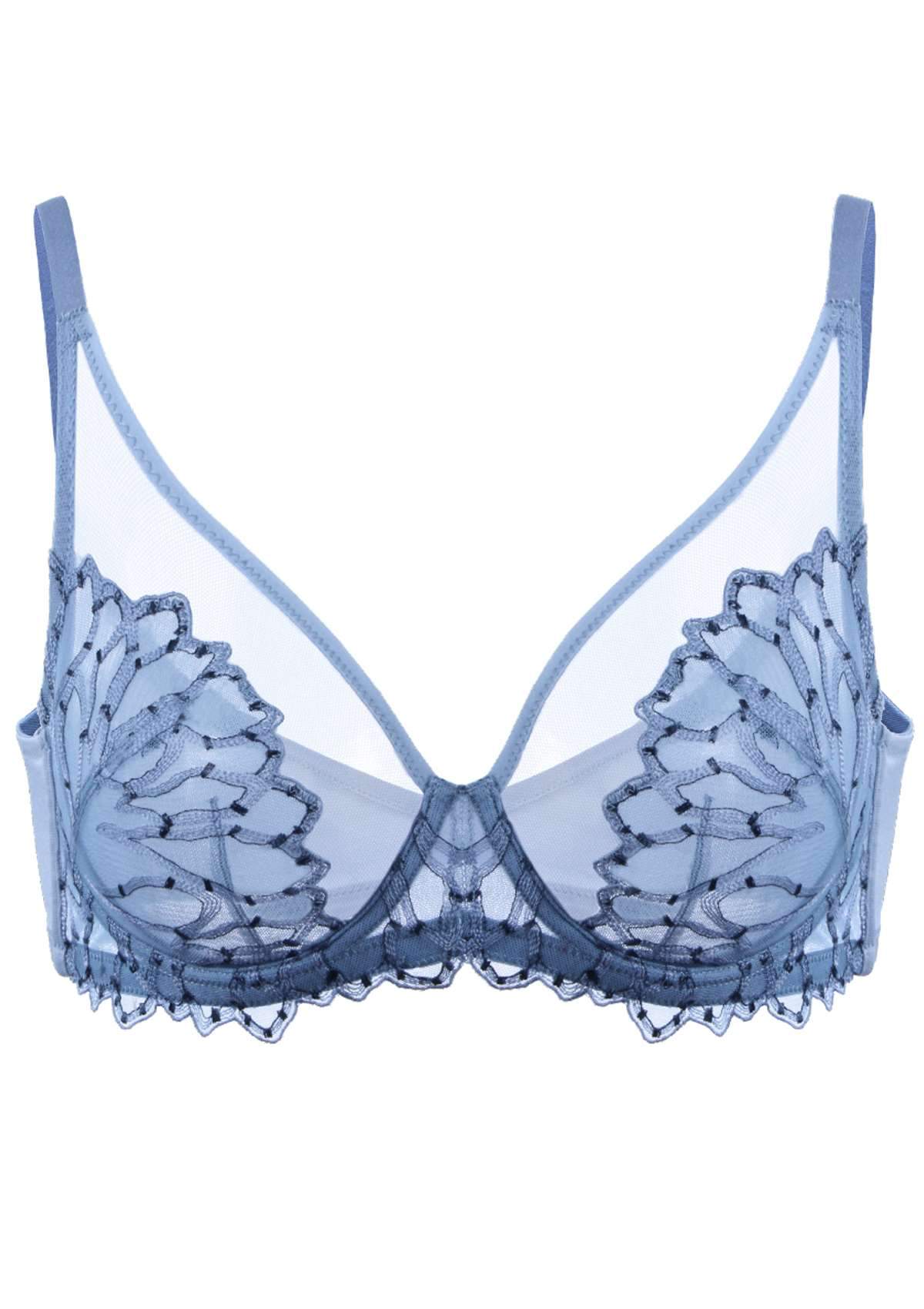 HSIA Chrysanthemum Plus Size Lace Bra: Back Support Bra For Posture - Light Pink / 34 / DDD/F