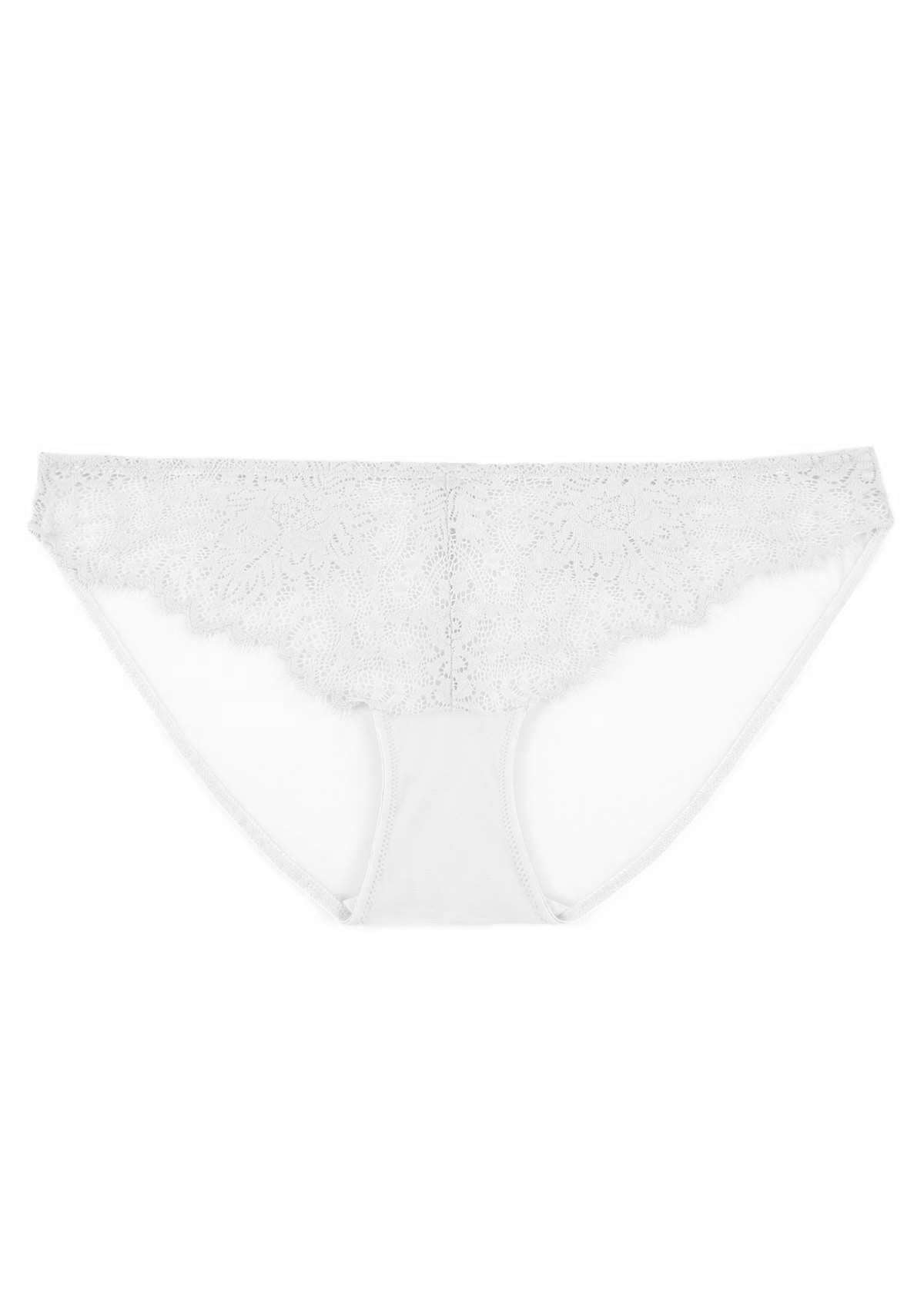 HSIA Sunflower Exquisite White Lace Bikini Underwear - XXL / Bikini / White