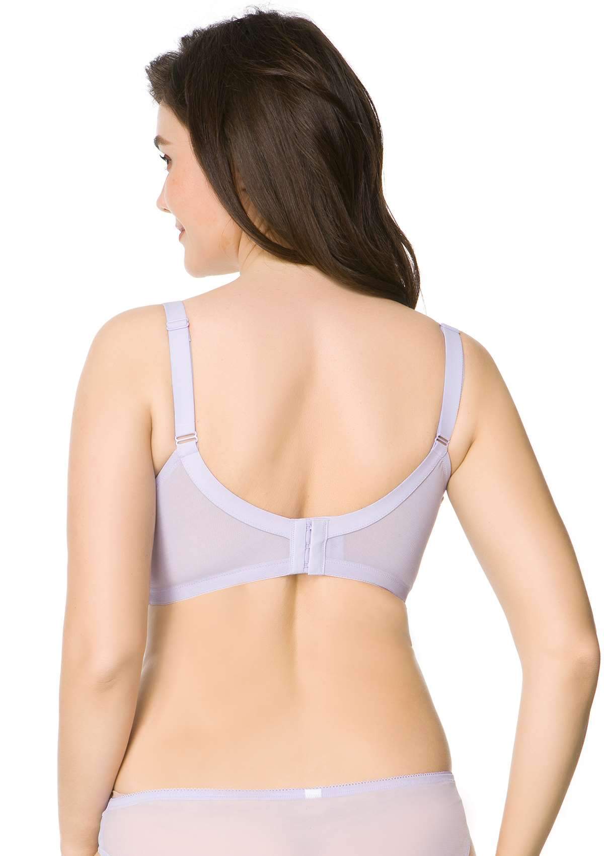 HSIA Wisteria Bra For Lift And Support - Full Coverage Minimizer Bra - Crystal Blue / 34 / D