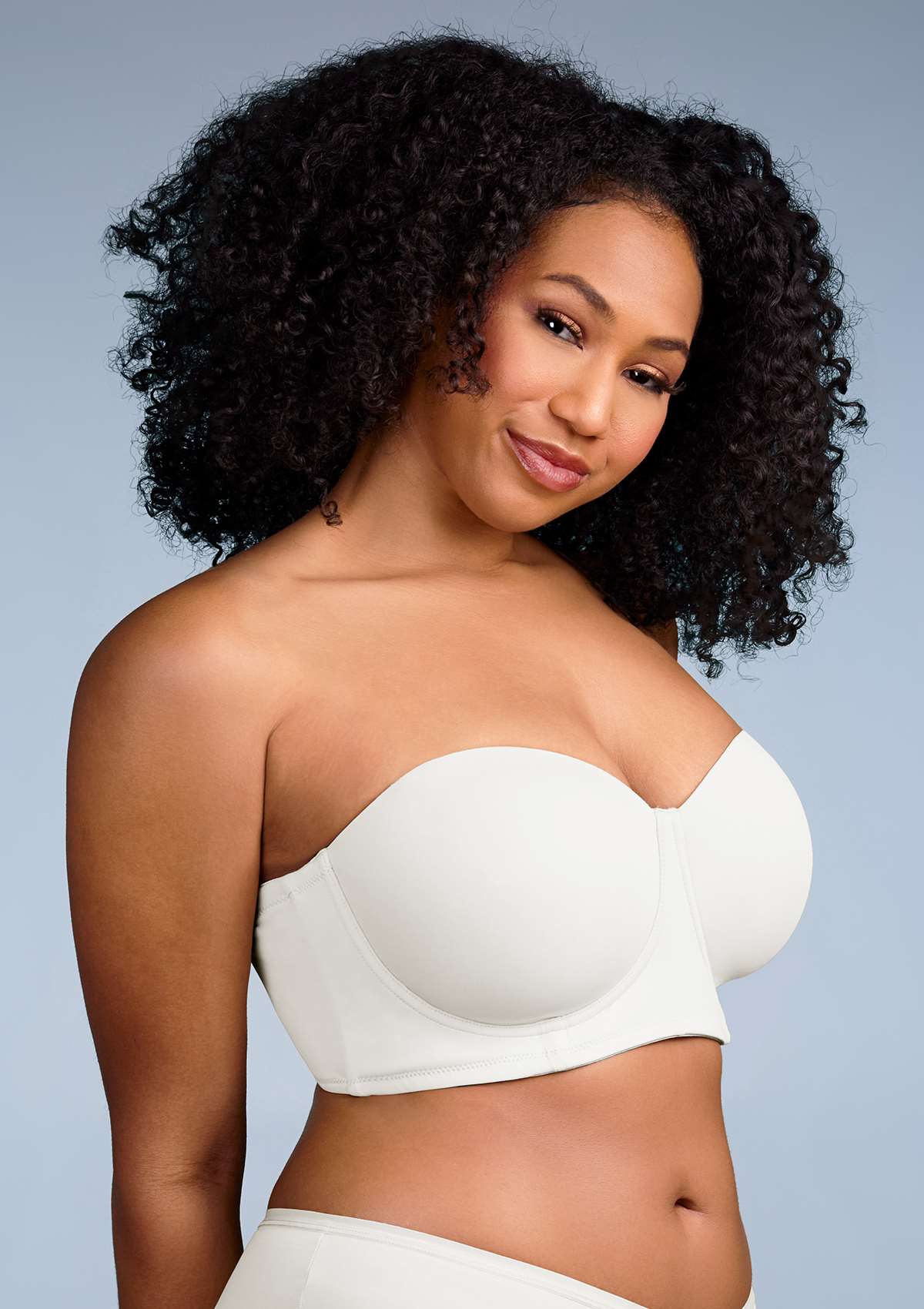 HSIA Margaret Molded Convertible Multiway Supportive Strapless Bra - White / 44 / DD/E