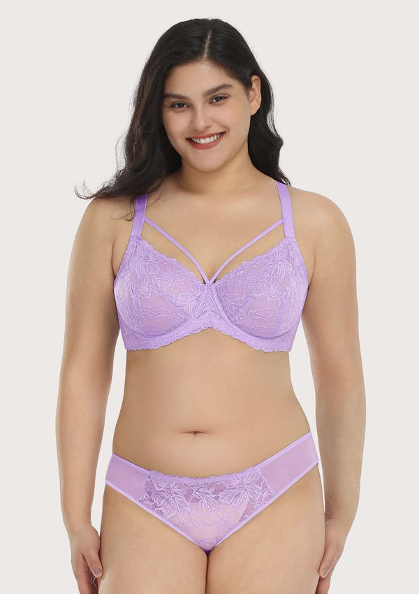 HSIA Pretty In Petals Mid-Rise Sexy Stylish Lace MESH Underwear