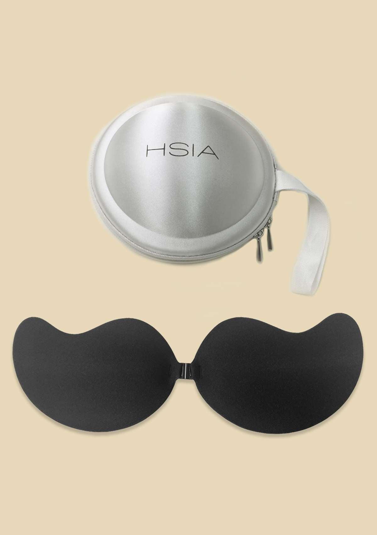 HSIA Strapless Backless Adhesive Sticky Bra  - 34D / Black