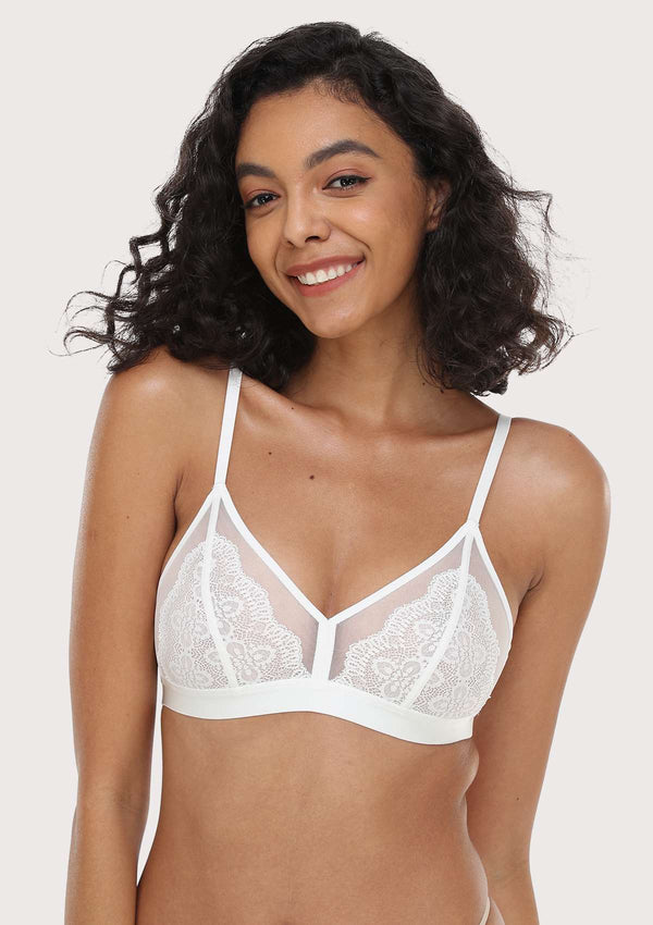 HSIA Polka Dots Bralette: Wirefree Bra, Best Bra for Small Breasts