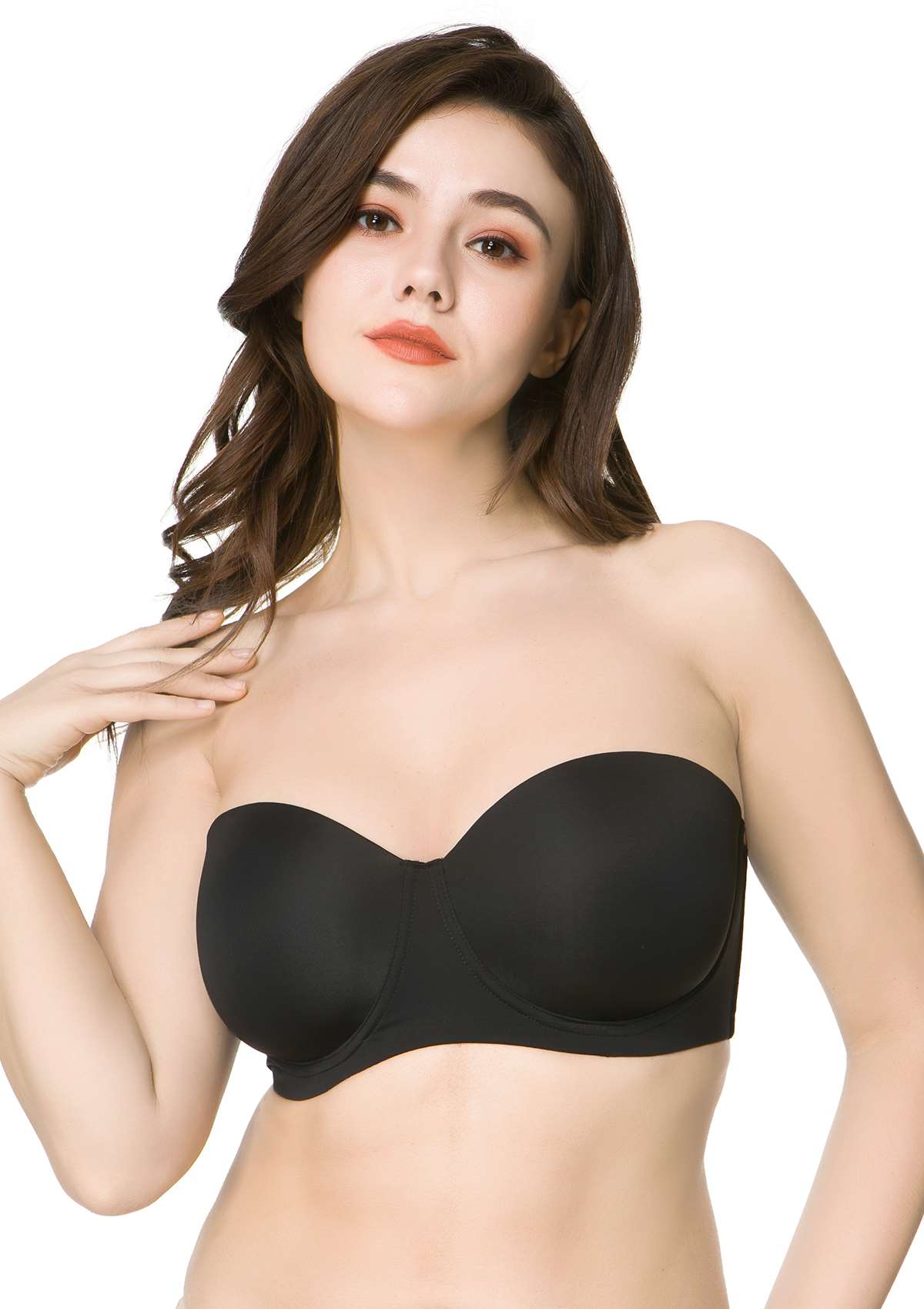 HSIA Emmeline Strapless Multiway Underwire Bra - Black / 34 / DD/E