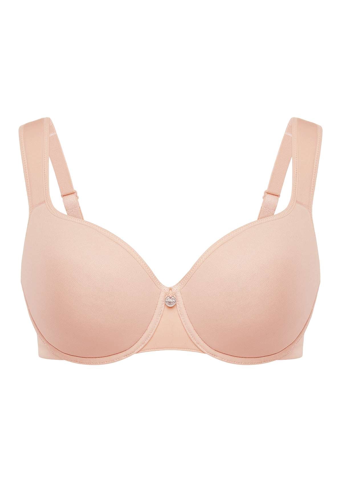 HSIA Patricia Smooth Classic T-shirt Lightly Padded Minimizer Bra - Light Pink / 40 / G