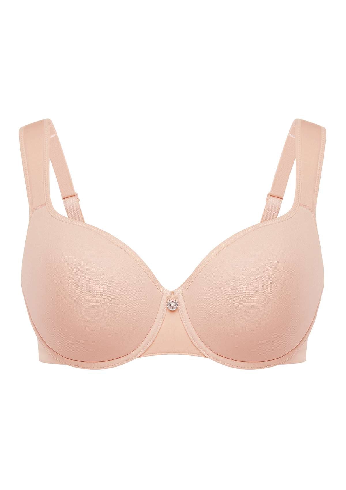 HSIA Patricia Smooth Classic T-shirt Lightly Padded Minimizer Bra - Light Pink / 34 / G