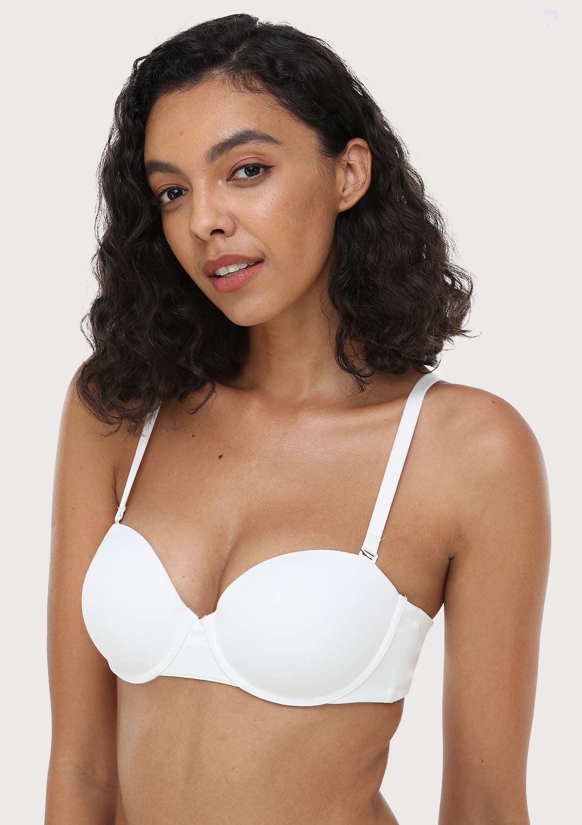 HSIA Multiway Strapless Versitile Molded Padded Bra For Small Busts - White / 36 / B