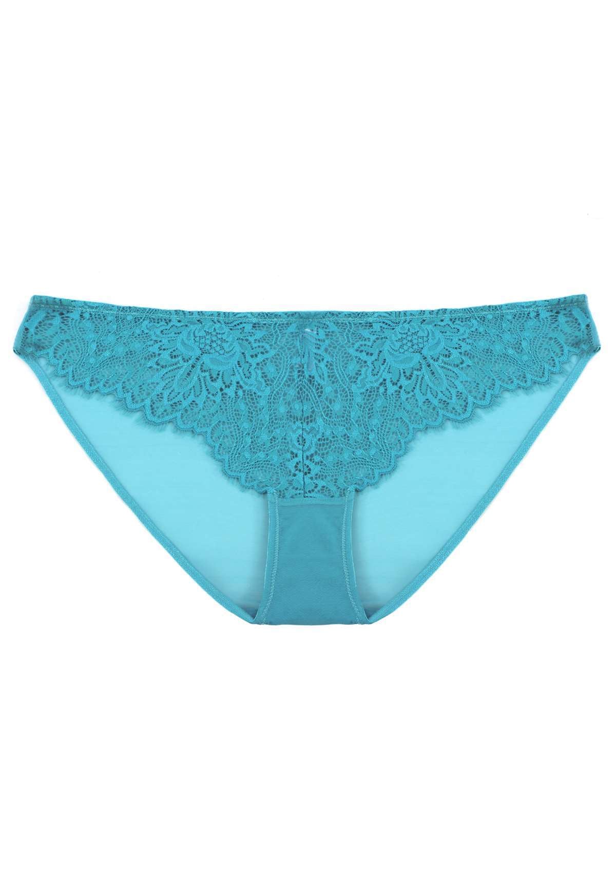 HSIA Sunflower Exquisite Horizon Blue Lace Bikini Underwear - XXXL / Bikini / Horizon Blue