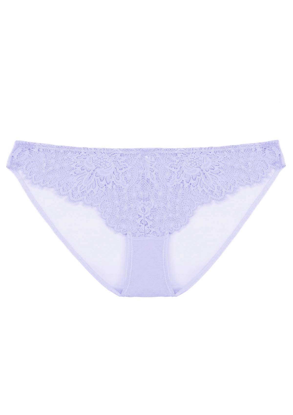 HSIA Sunflower Exquisite Lace Bikini Underwear - M / Purple