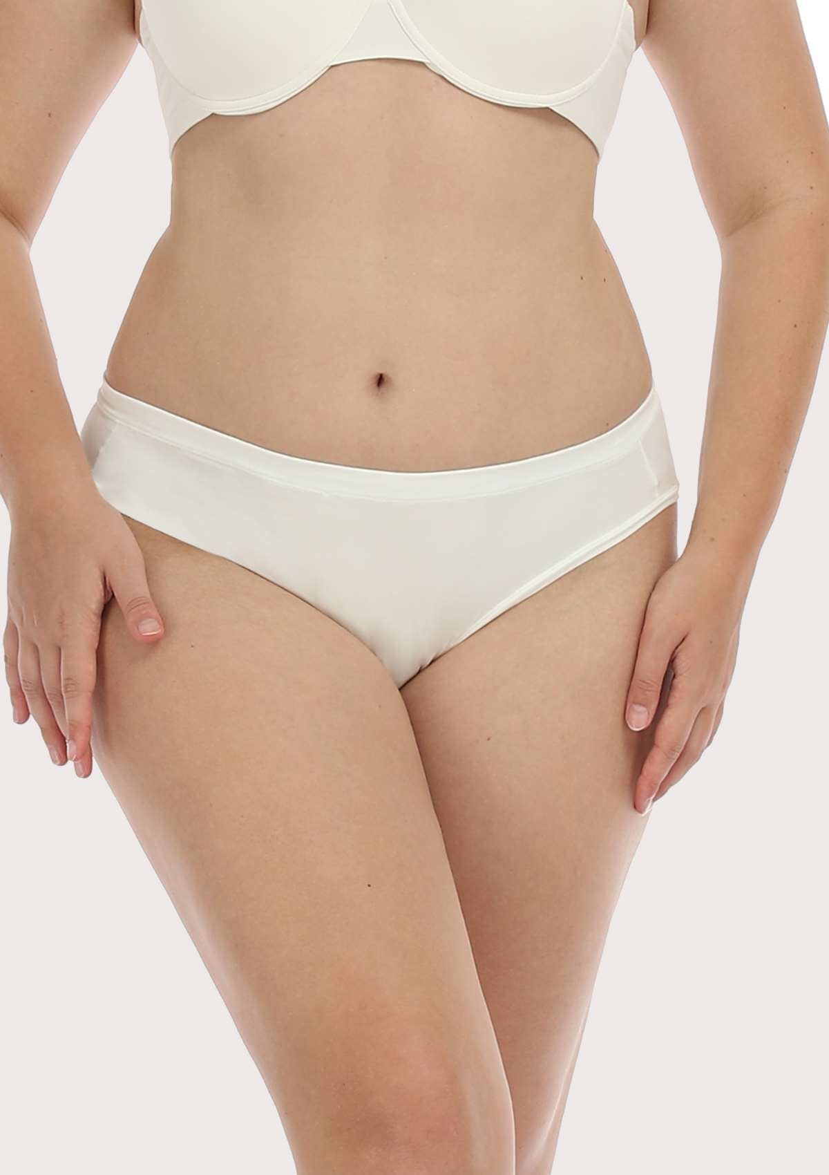 HSIA Comfort Stretch Cotton Everyday Bikini Panty - M / White