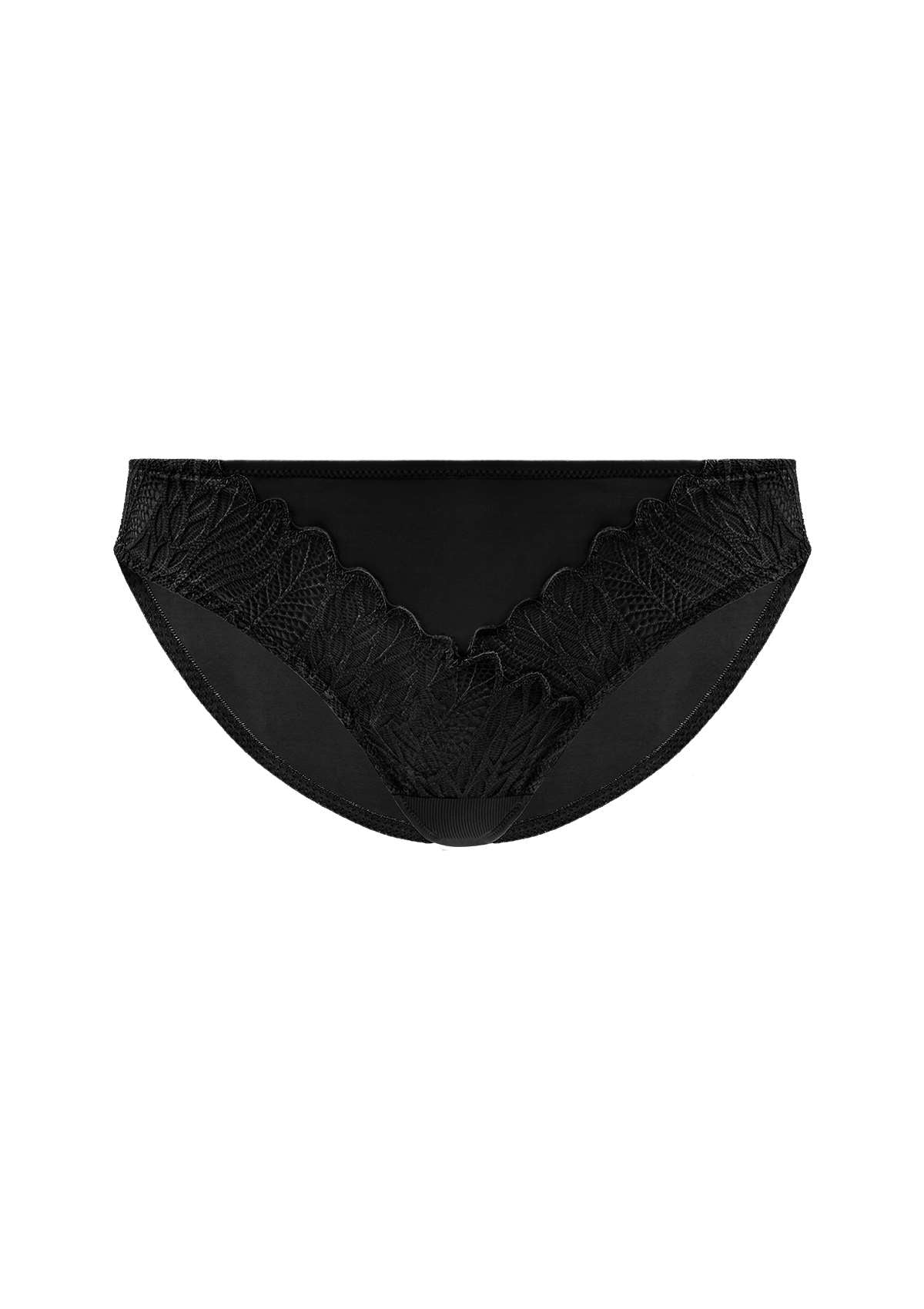 HSIA Pretty Secrets Lace Trim Matching Bikini Underwear -Cute And Sexy - L / Black