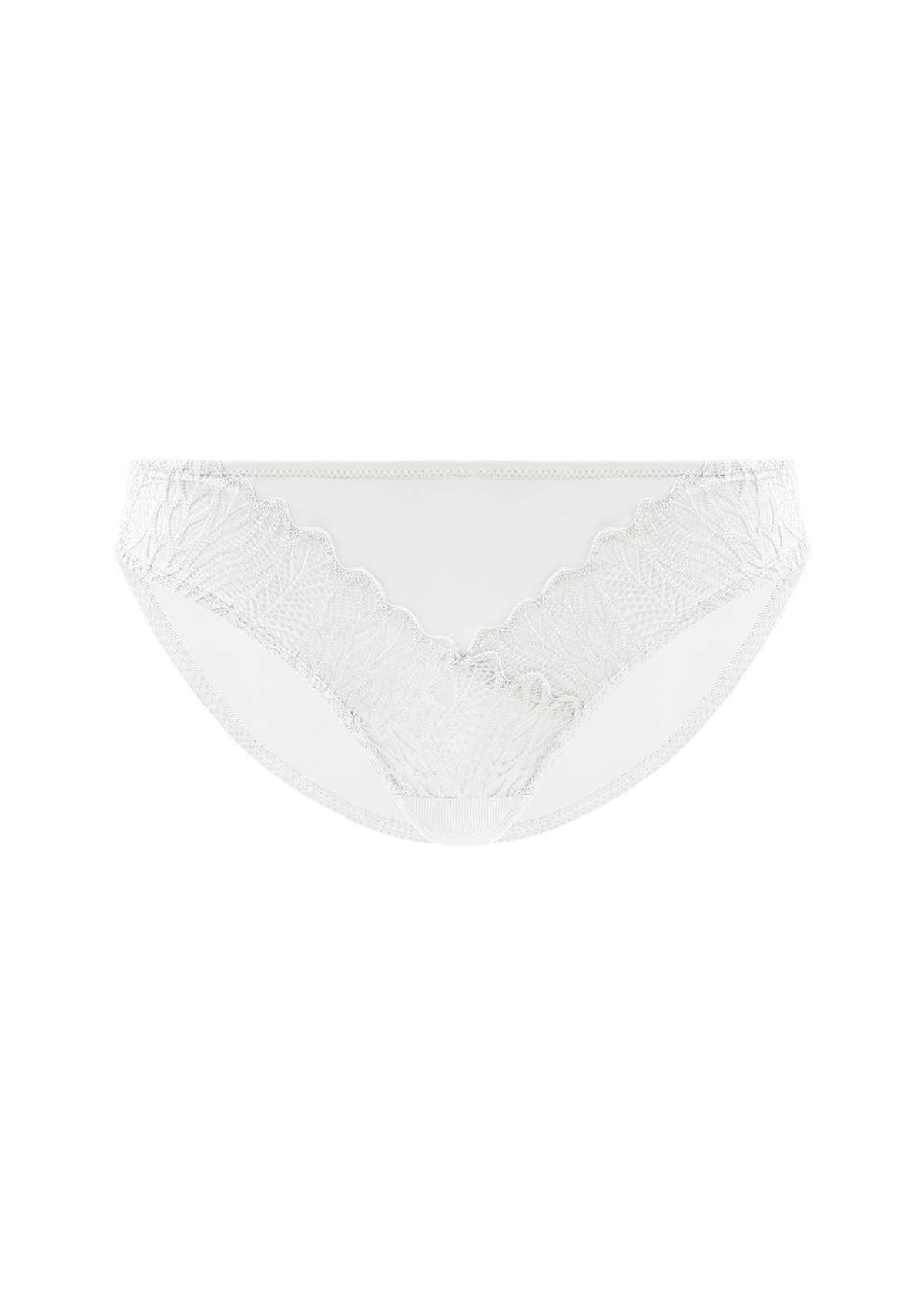 HSIA Pretty Secrets Lace Trim Matching Bikini Underwear -Cute And Sexy - L / White