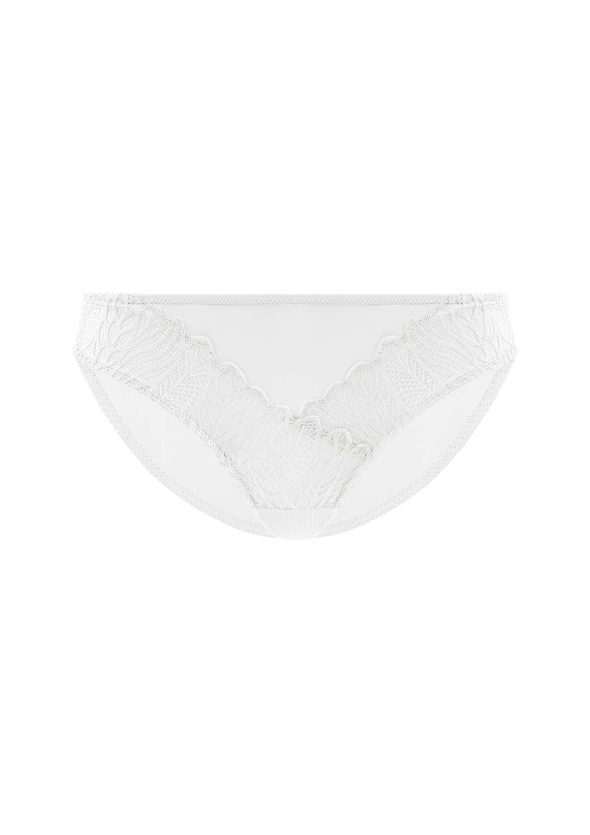 HSIA Pretty Secrets Lace Trim Matching Bikini Underwear -Cute And Sexy - XXL / White