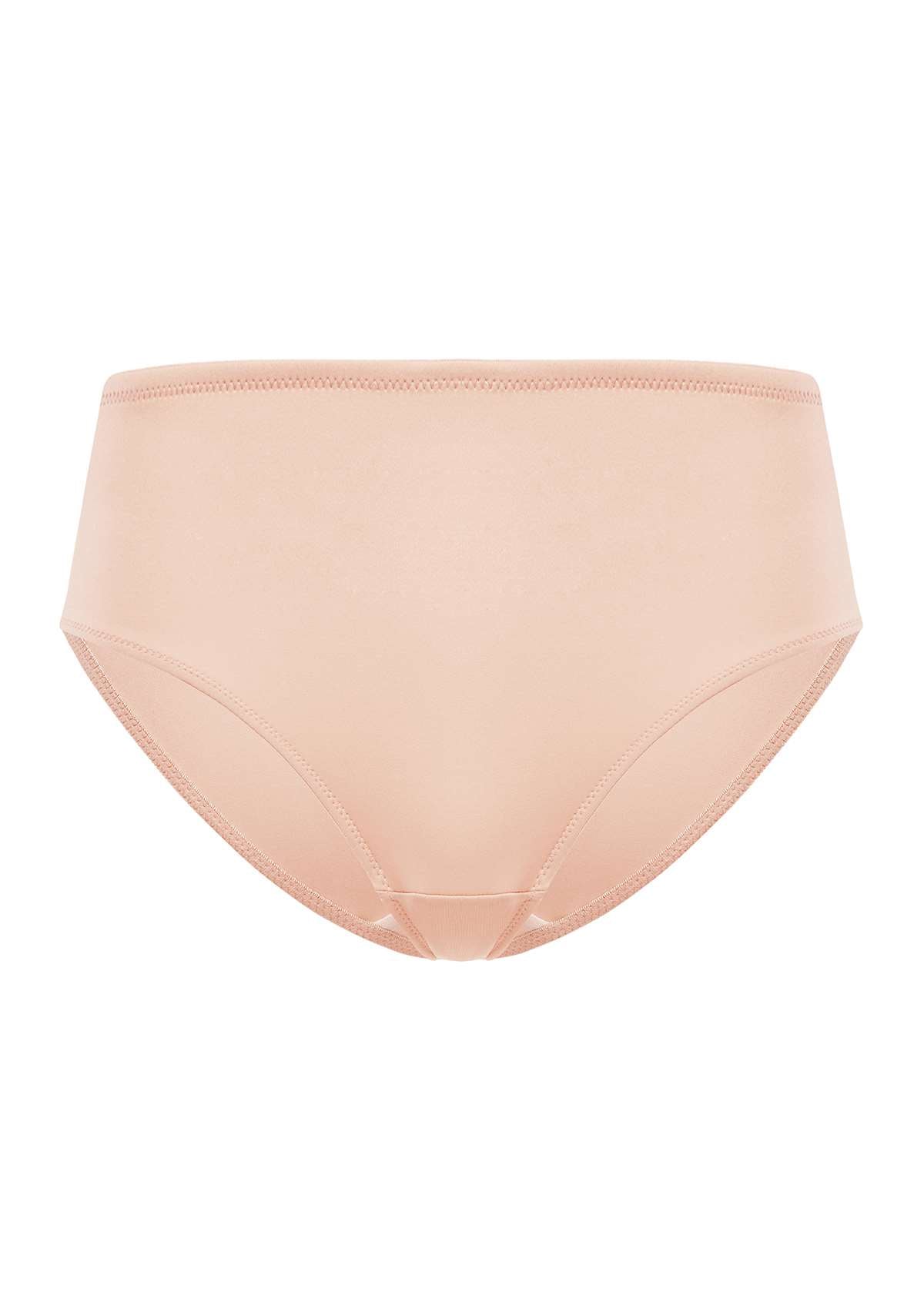 HSIA Patricia Smooth Soft Stretch Comfort High-Rise Brief Underwear - XXL / Beige