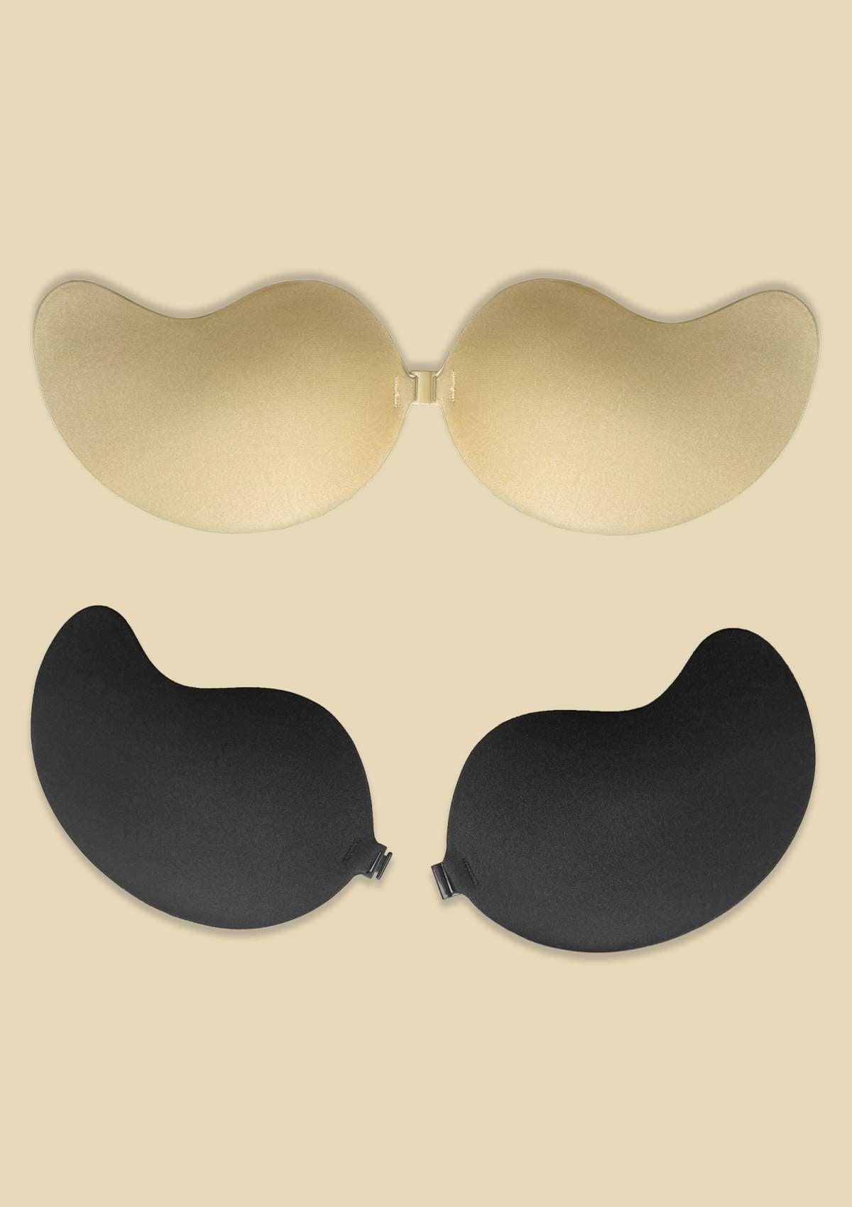 HSIA Strapless Backless Adhesive Sticky Bra  - 34D / Black