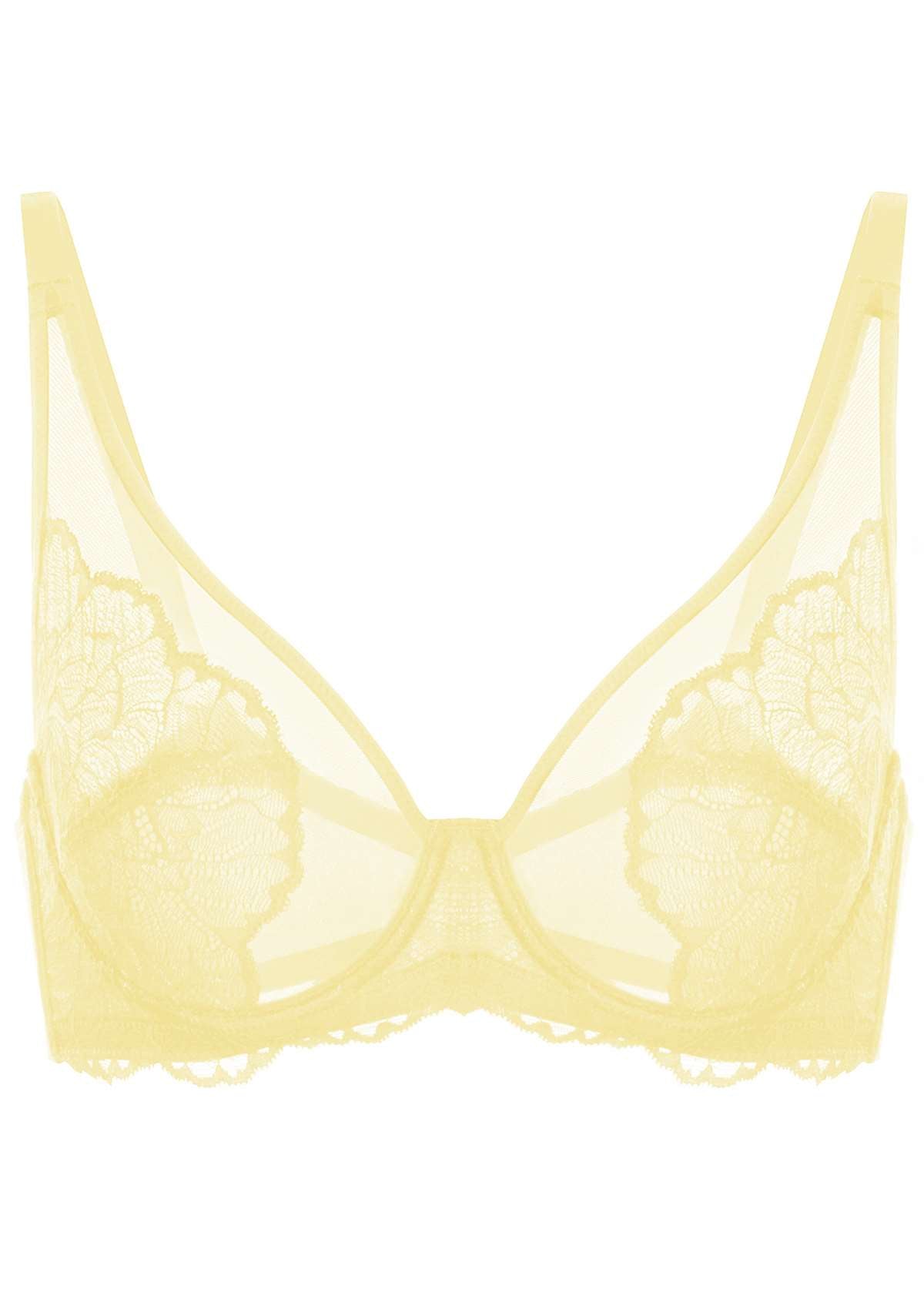 HSIA Blossom Full Coverage Side Support Bra: Designed For Heavy Busts - Beige / 44 / C