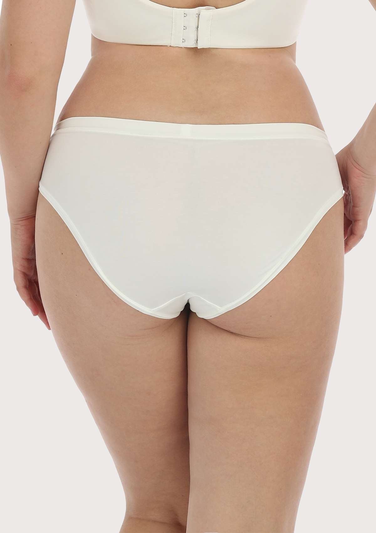 HSIA Comfort Stretch Cotton Everyday Bikini Panty - XL / White